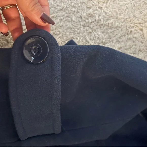 Anthropologie Navy Pea Coat - Picture 5 of 5